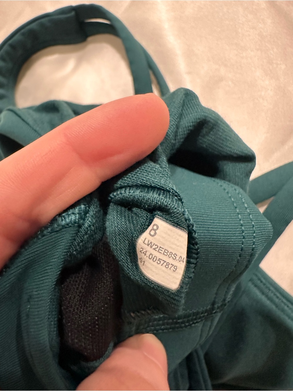 Lululemon Energy Longline Bra size 8 in color Storm Teal - Picture 4 of 9